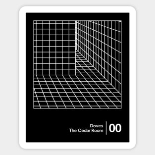 The Cedar Room - Original Minimalist Graphic Artwork Design Sticker
